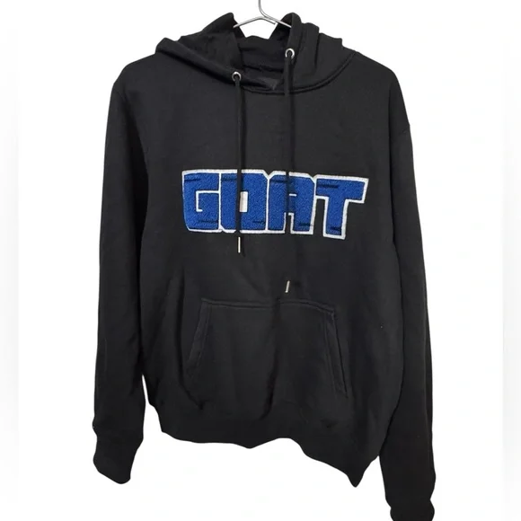 Sneak Gallery High End GOAT Streetwear Black Blue Hoodie Varsity Men’s M MINTY - Picture 1 of 4
